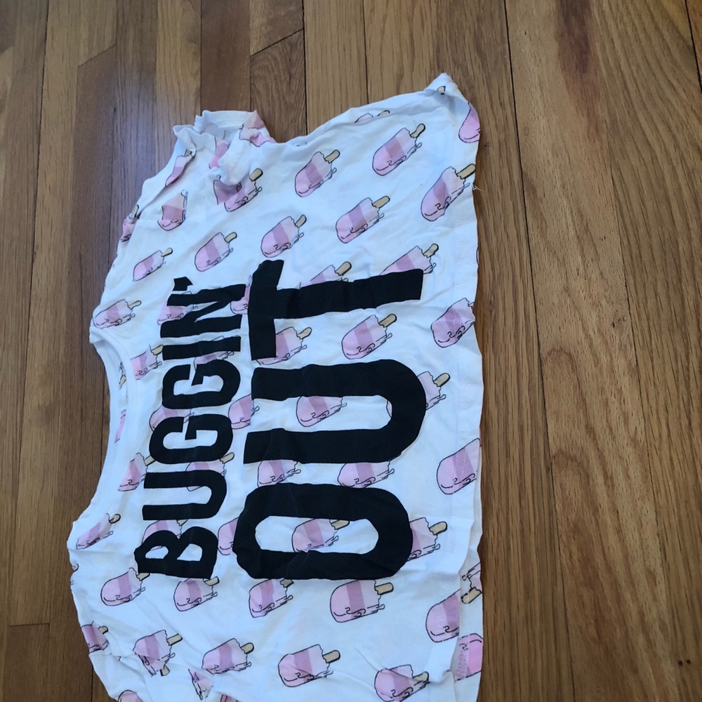 H & M ice cream crop top